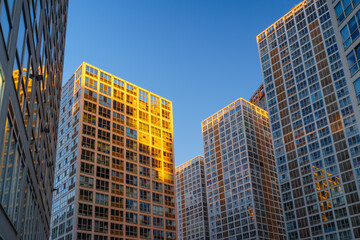 Street View at Morning in Beijing CBD Area