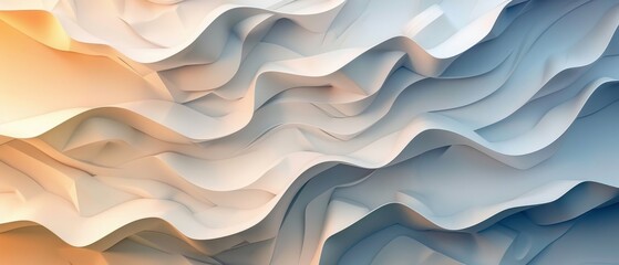 Abstract blue and orange wavy textured background.