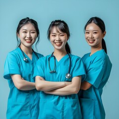 doctor worker team in uniform