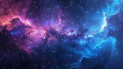 Obraz premium Interstellar space, stars, dust and gas.