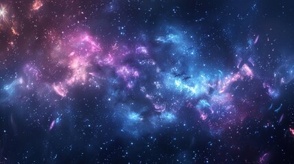 The image is a beautiful space nebula.