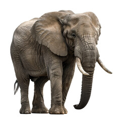 elephant isolated on white PNG file.