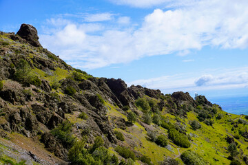 Grass Covered Ridge Lines and Hills