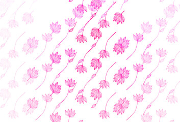Light Pink vector sketch texture.