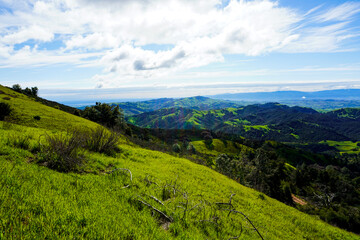 Grass Covered Ridge Lines and Hills