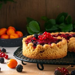 raspberry and muffin, sweet, white,cake, dessert, fresh, homemade 