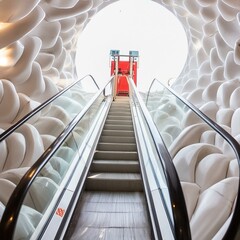 escalator in the airport