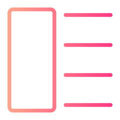 Obraz premium layout gradient icon