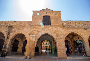 Naklejka premium Historical Buyukhan facade view Lefkosa Cyprus