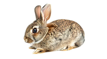 Fototapeta premium portrait of a bunny or rabbit isolated on transparent background