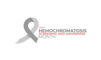 Fototapeta premium Hemochromatosis screening And awareness month. background, banner, card, poster, template. Vector illustration.