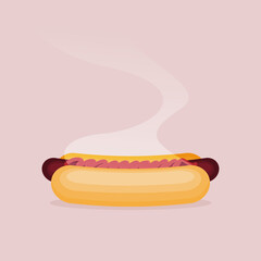 Hotdog icon great for any use. Vector EPS10.