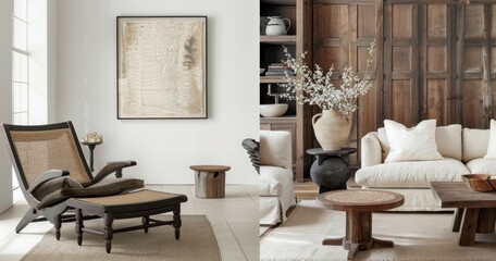 portrait 3d rendering living room designs