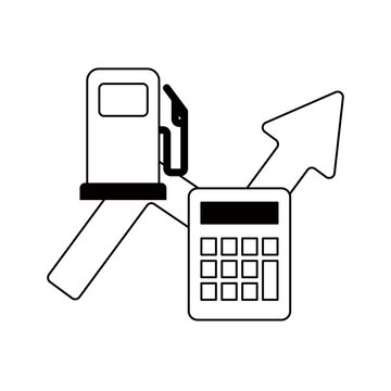 recommend clip art: ガソリン・燃料の値上げイメージのイラスト