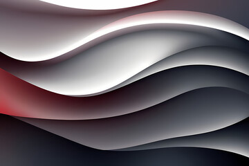 Obraz premium Silver background with gradient and modern abstract shapes.