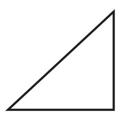 Triangle vector icon isolated on white background, Triangle logo design. vector symbol icon design. Vector illustration. EPS 10