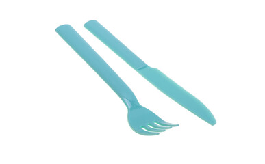 picnic utensils isolated