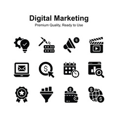 Grab this amazing icons set of digital marketing, easy to use and download