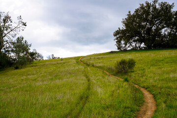 Grass Covered Ridge Lines and Hills