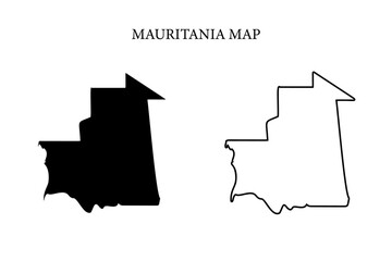 Mauritania region map