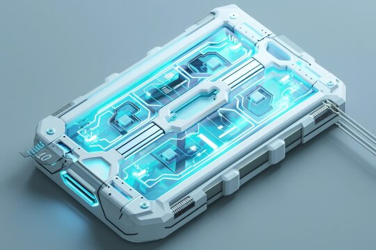 Portable device with an intricate network of channels and reservoirs, each segment equipped with biosensors to perform complex analyses