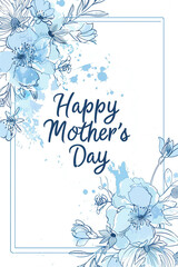 Happy Mother's Day Linear Frame