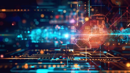 Obraz premium Abstract Technology Background