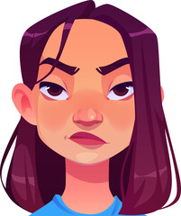 Dissatisfied Girl Face