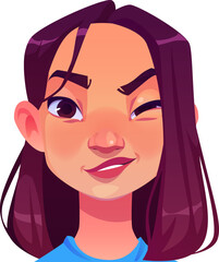 Woman Wink Expression