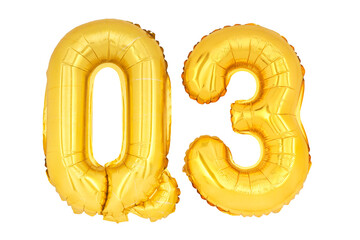 Golden word and number Q3 isolate no white background.png