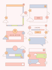 UI Windows Sticker Illustration for Planner