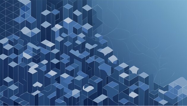 Fototapeta 3D Cube Shapes