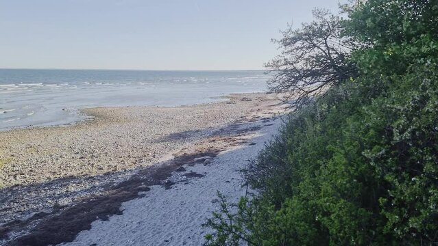 The beach at Mosede Fort in Greve - beautiful summer day.