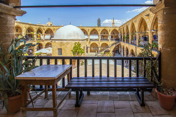 Historical Large Han courtyard Lefkosa Cyprus