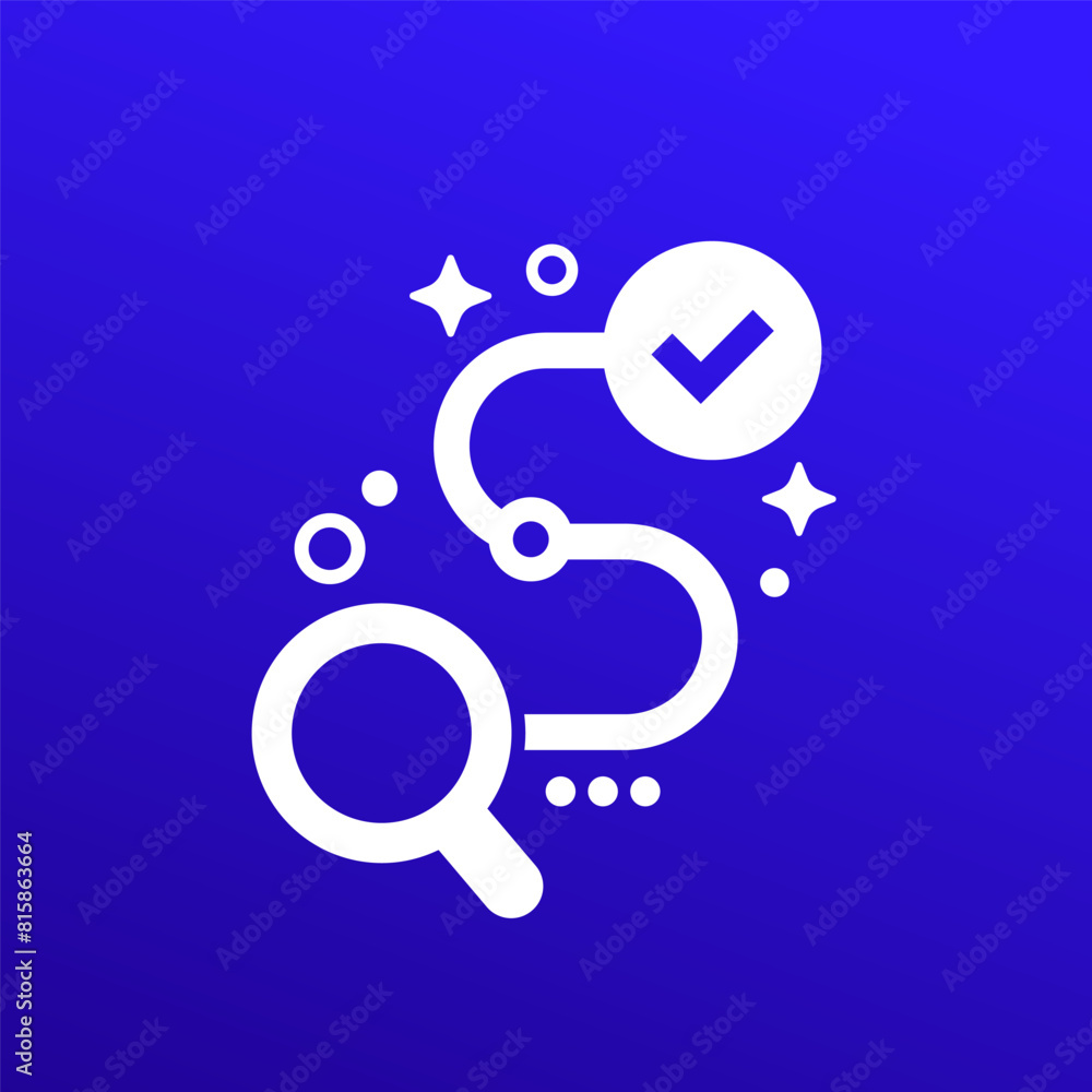 Poster traceability vector icon for web