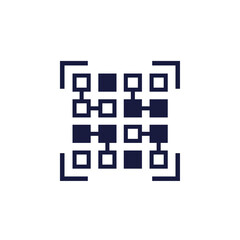pattern recognition icon, machine learning for data analysis