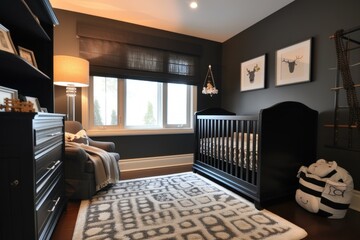 Vibrant Afro baby room. Skin infant. Generate Ai
