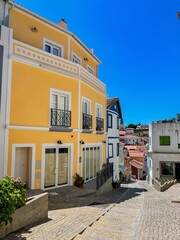 The town of Monchique is in the mountains. Portuguese historical authentic town in Serra de Monchique