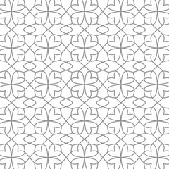 Seamless geometric pattern, repeating monochrome pattern design on white background