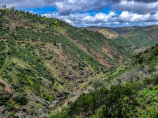 Alferce, Passadiços Barranco do Demo, vale, Portugal, Algarve, ponte, valley trail, suspension...