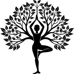 silhouette of a tree