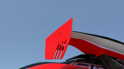 Modern Car part closeup isolated