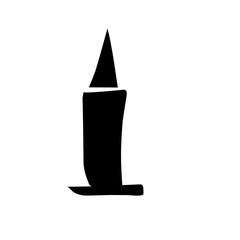 Fototapeta premium Bullet Silhouette