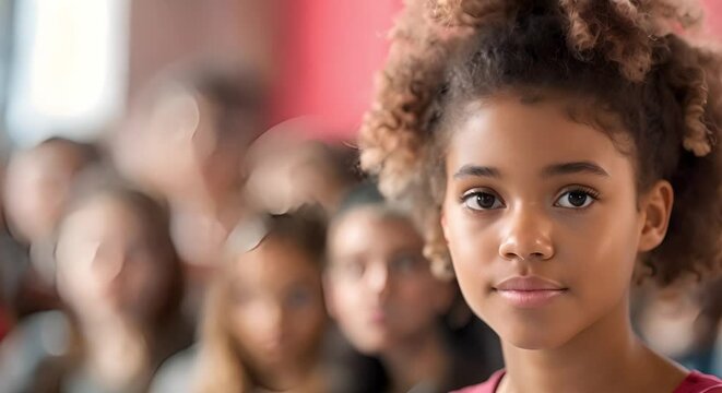 Active Engagement: High School Student Participating in Class Discussion. Concept High School Education, Active Learning, Student Engagement, Classroom Participation