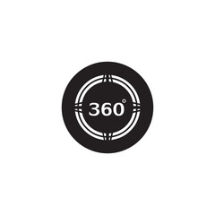 360 Degree View Related Vector Icons design template
