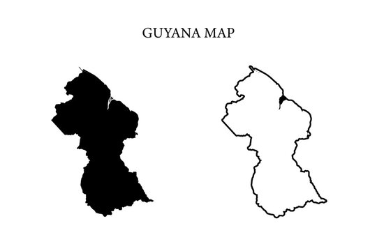 Guyana region map