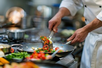 chef preparing a meal