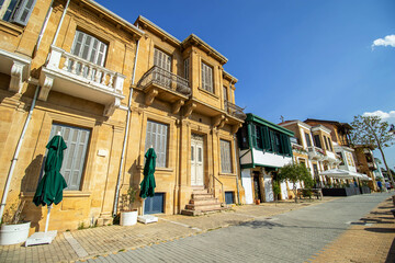 Obraz premium Historical street view in the Lefkosa Cyprus