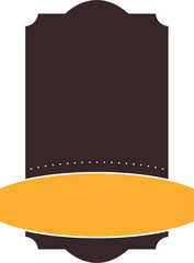 Rectangle Badge Logo Design Element Vector