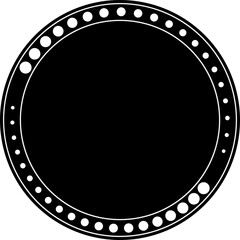 Abstract circle frame for logo design illustration